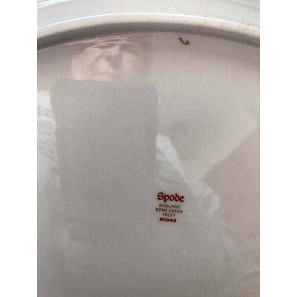 Vintage Spode Midas Bone China England Oval Serving Dish Plate 12 1/2" Y8157 - Picture 6 of 7